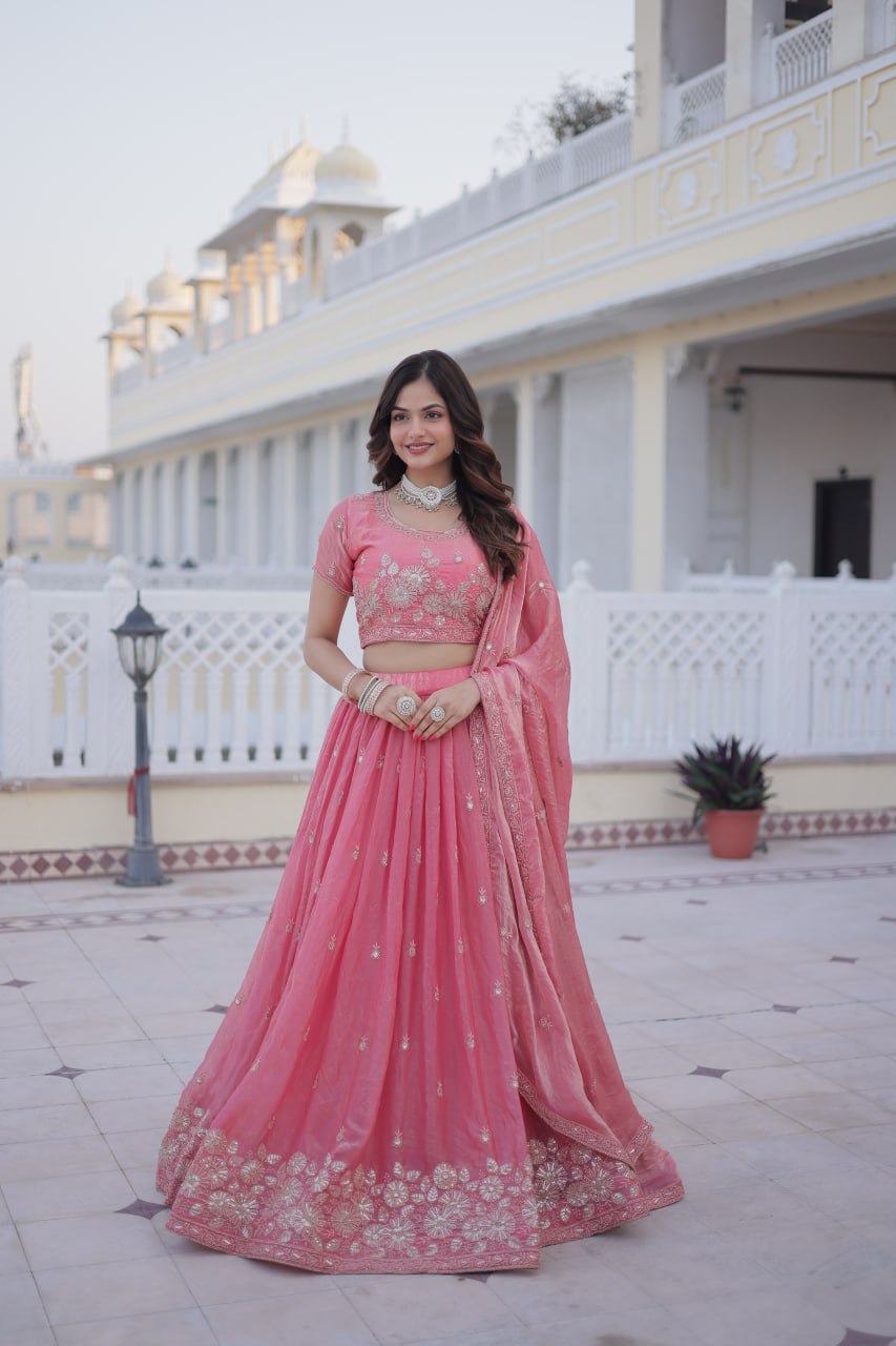 Fendi Silk Lehenga Set