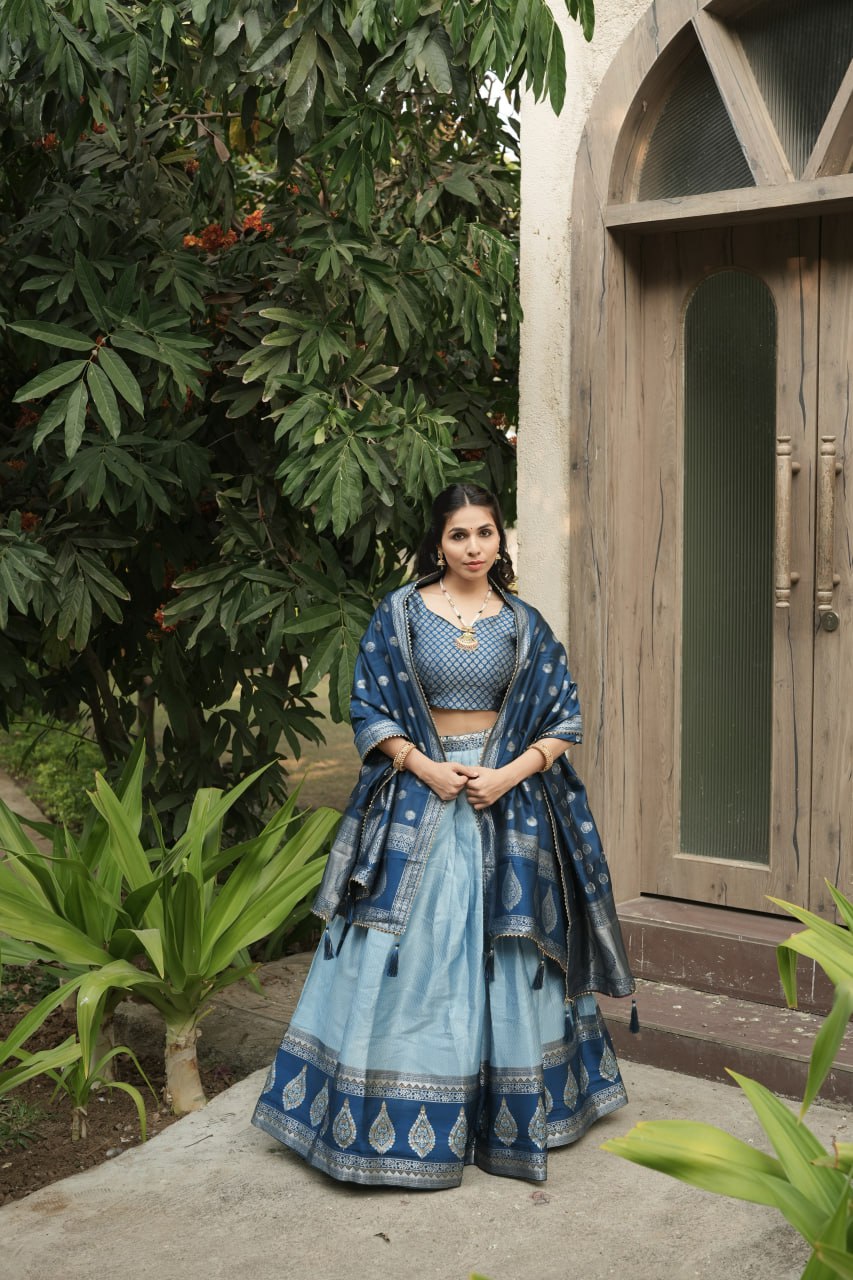 Silk Pattu Lehenga Choli