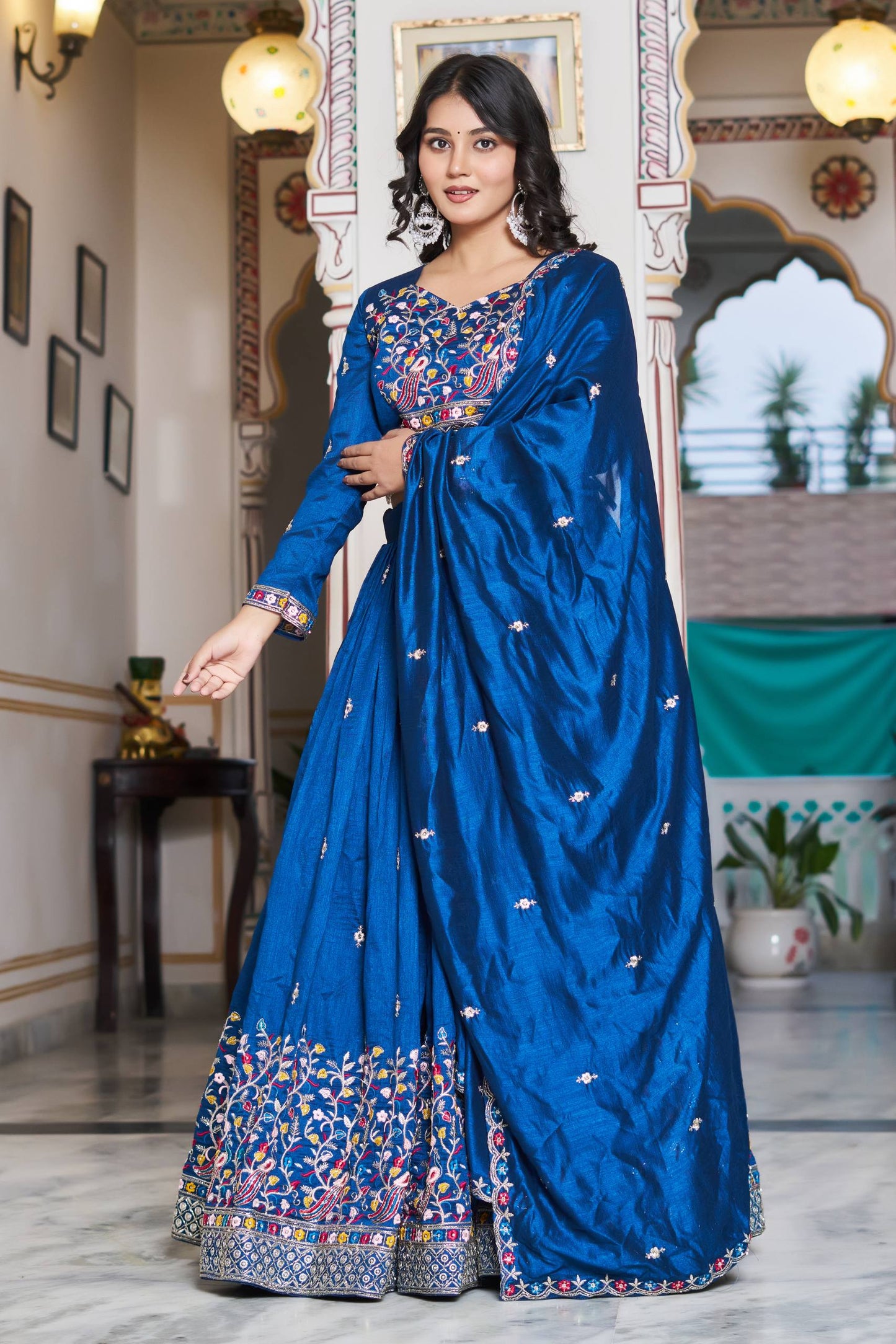 Pure Vichitra Silk Chaniya Choli