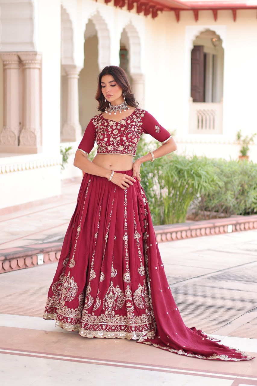 Vichitra Silk Wedding Choli