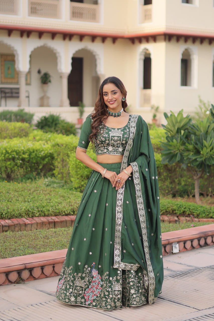 Green Chaniya Choli