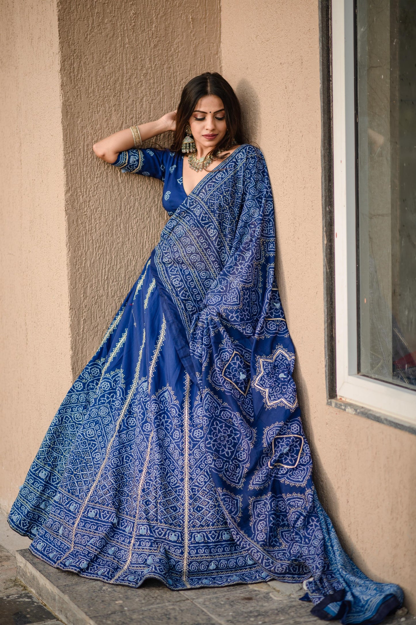 Vaishali Silk Bnadhani Lehenga Choli