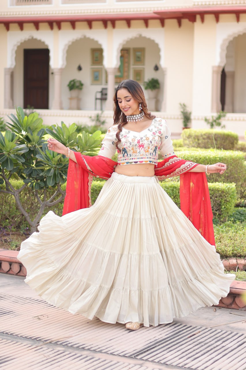 Cosmos silk Wedding - Navratri Garba Lehenga
