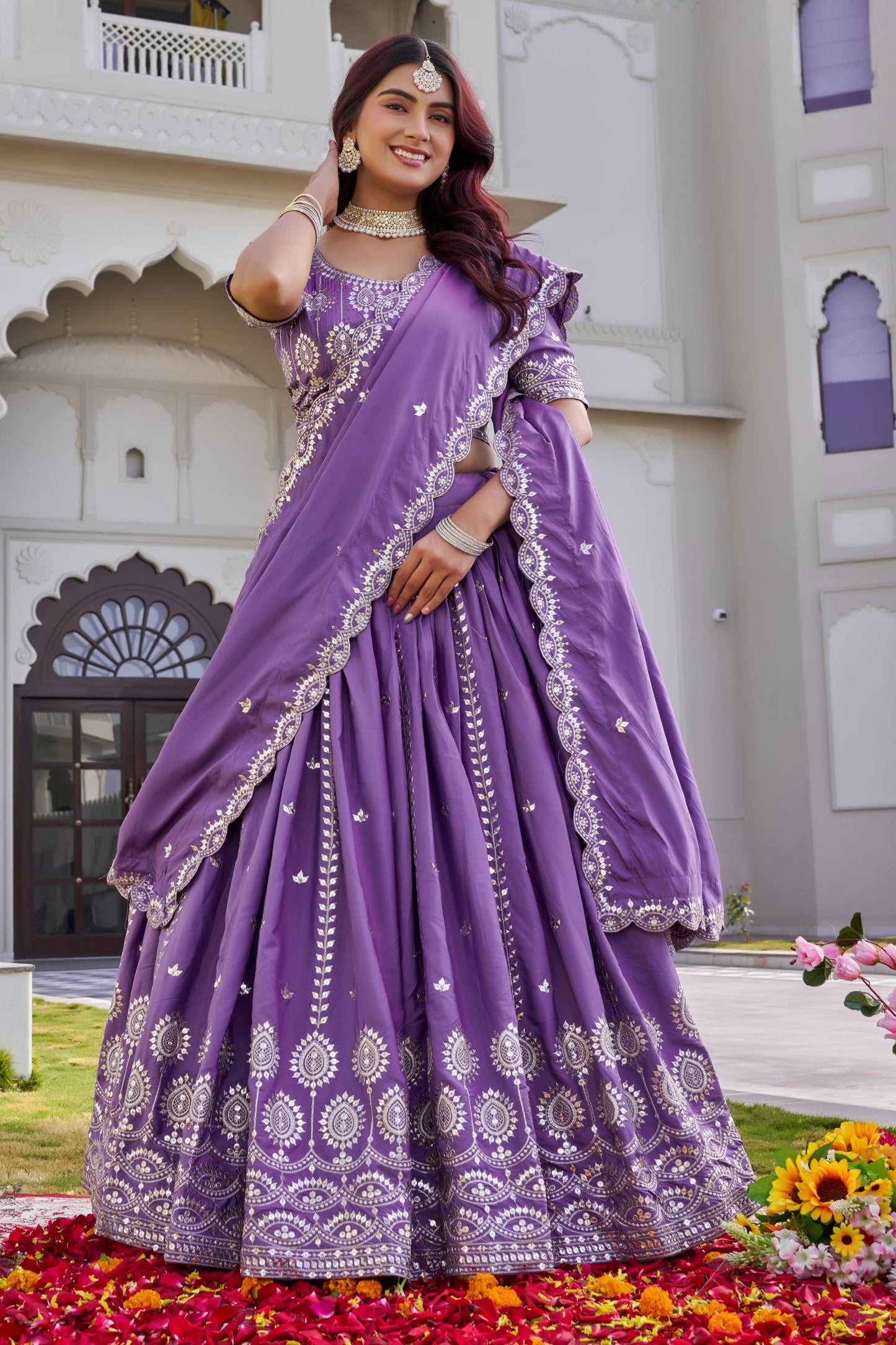 Crep Silk Chaniya Choli