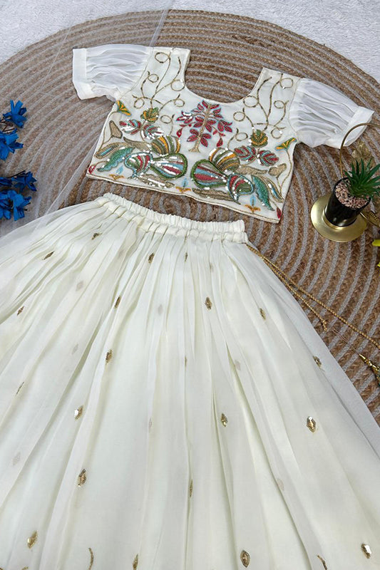 Heavy Faux Georgette - Lehenga Choli