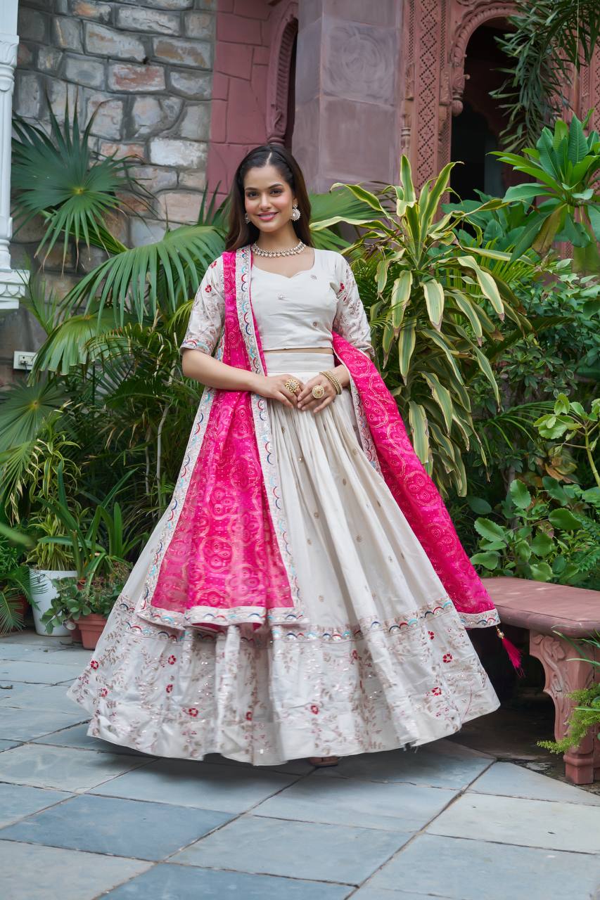 Tissue Silk Chaniya Choli