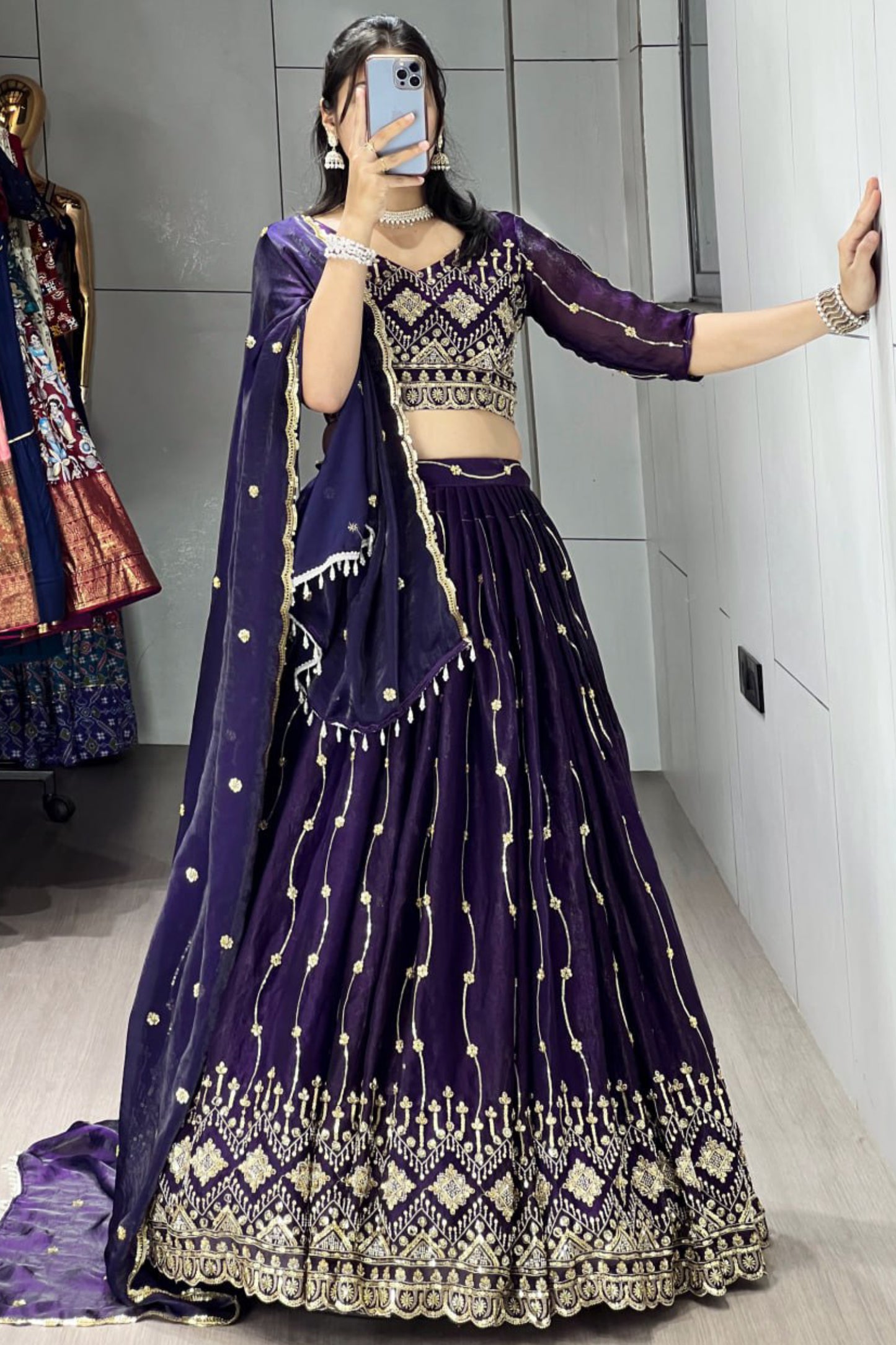 Beads Embroidery Lehenga Choli
