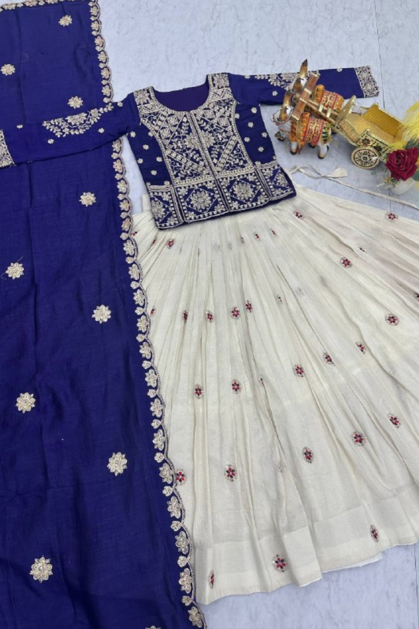 Pure Vichitra Lehenga Choli