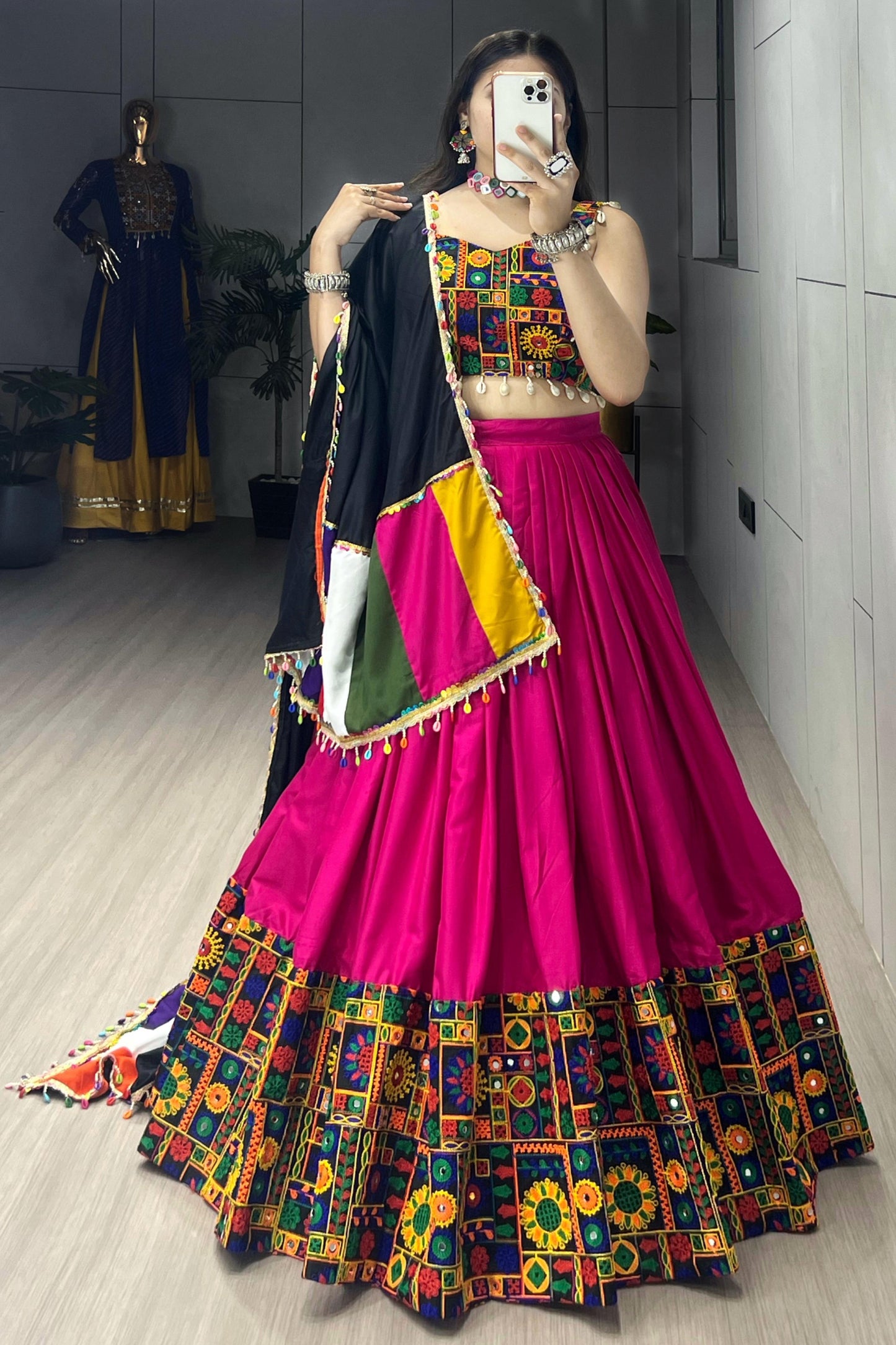 Ethnic Women Pure RayonCotton Lehenga Sets | Navratri