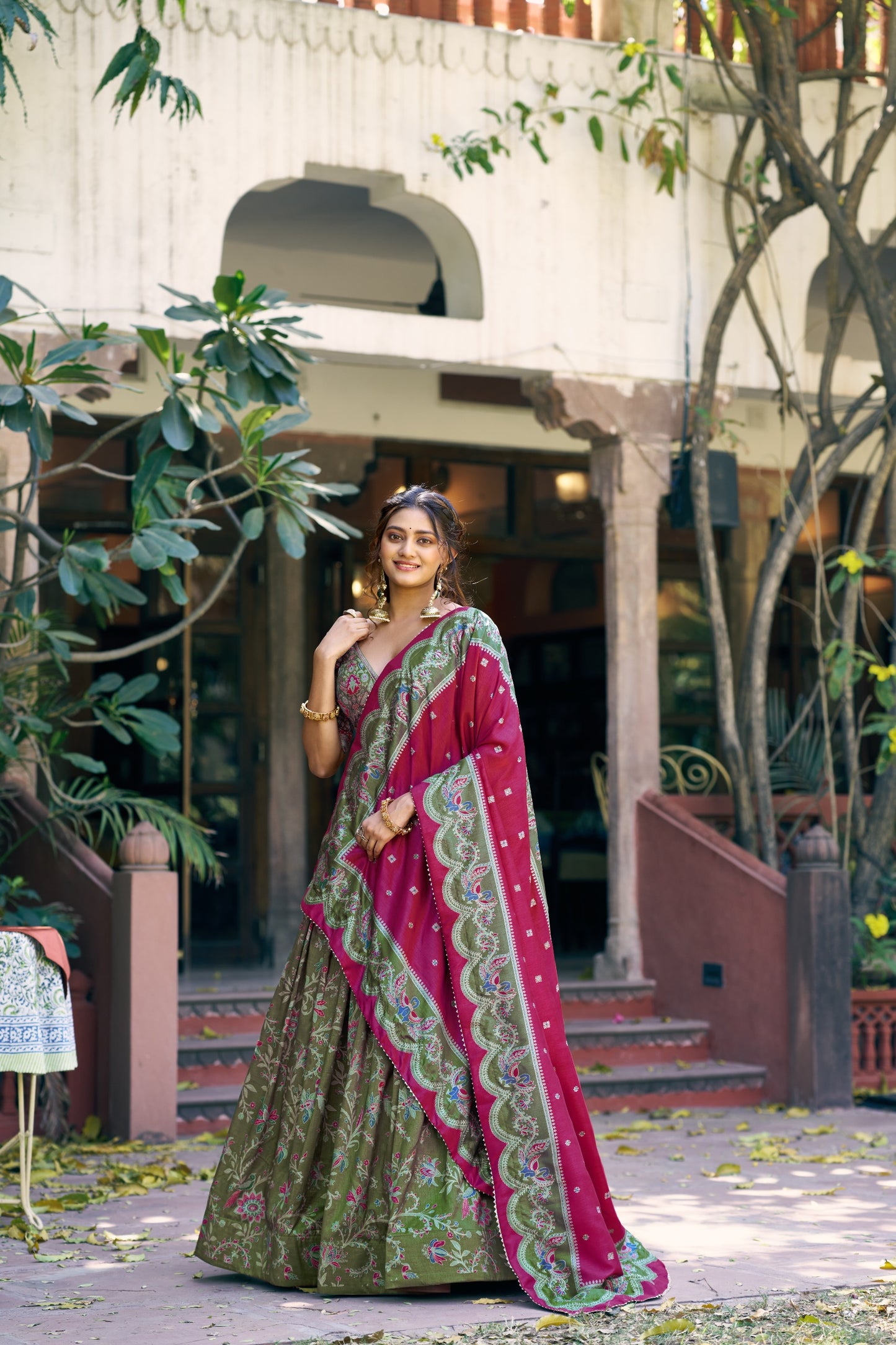 Soft Tasar Silk Lehenga