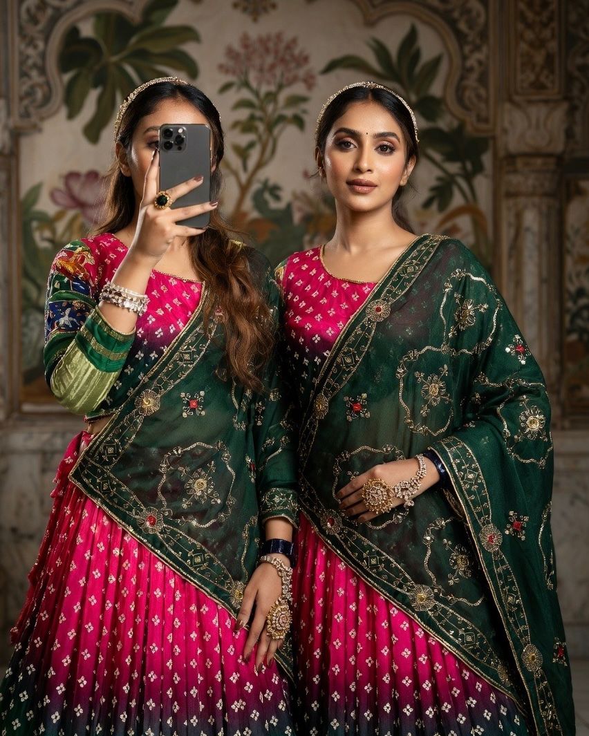 NEW ARRIVAL β Royal Gaji Silk Chaniya Choli Set