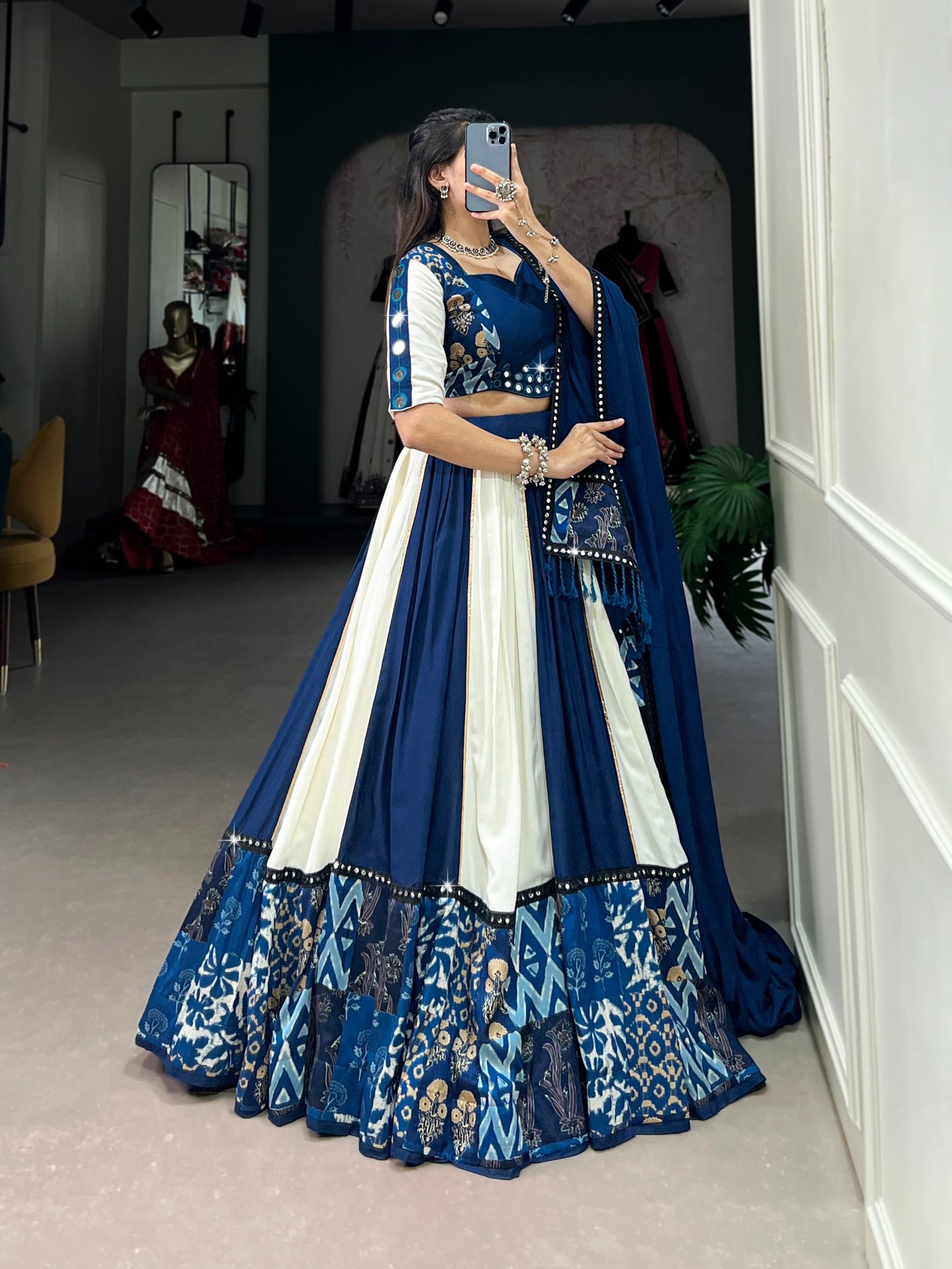 Blue Beauty for Garba Nights 💙 | Navratri Choli