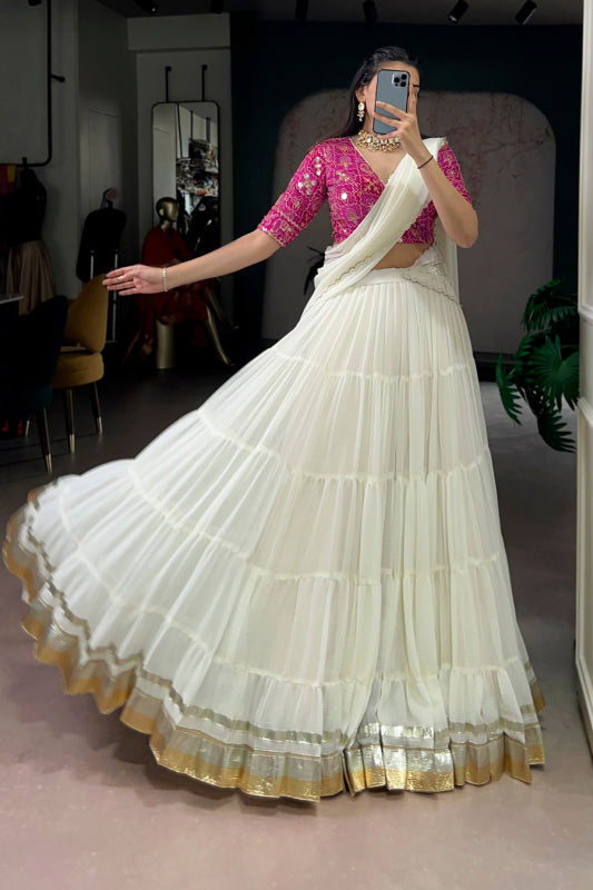 Marbel Full Flair Lehenga Set