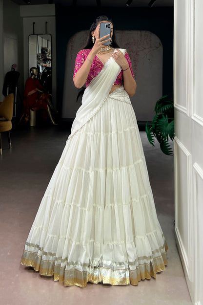 Marbel Full Flair Lehenga Set