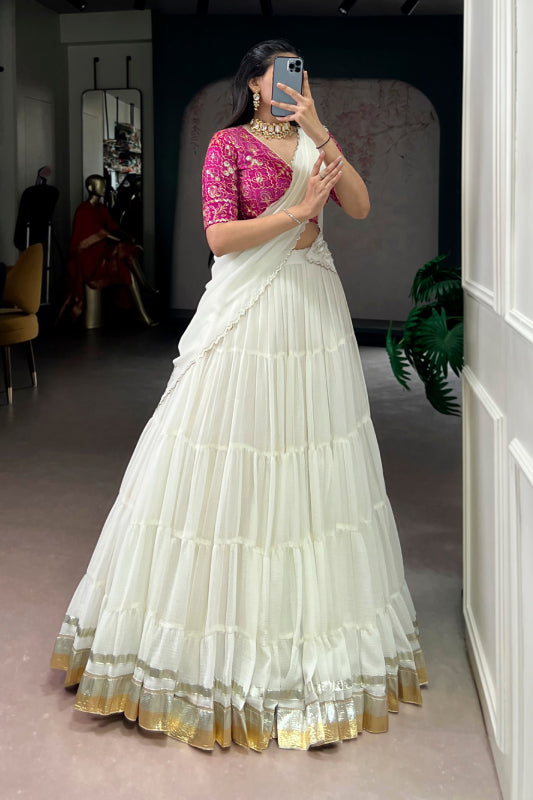 Marbel Full Flair Lehenga Set