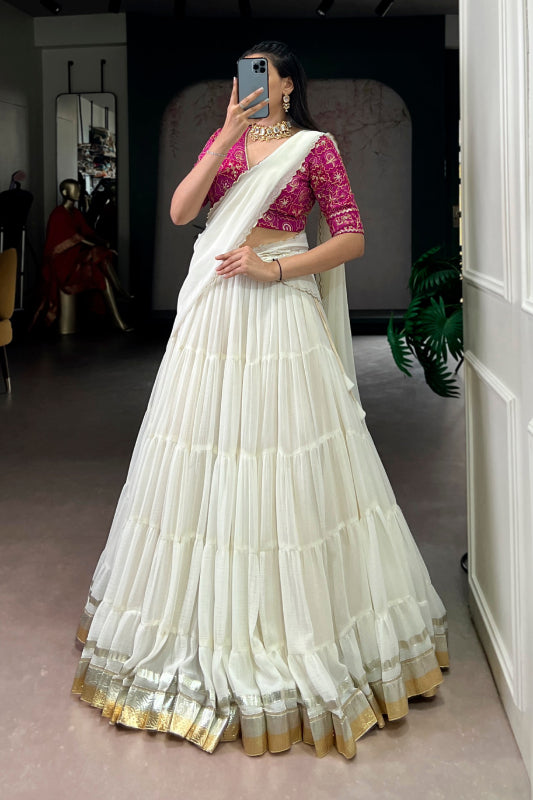 Marbel Full Flair Lehenga Set