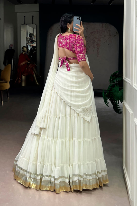 Marbel Full Flair Lehenga Set