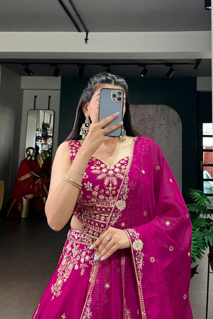 Wear this Naisha Lehenga Choli and shine with tradition