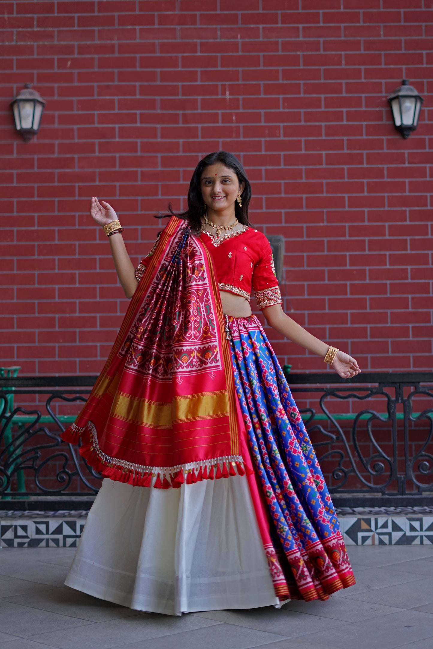 Viral Patola Saree Lehenga Set