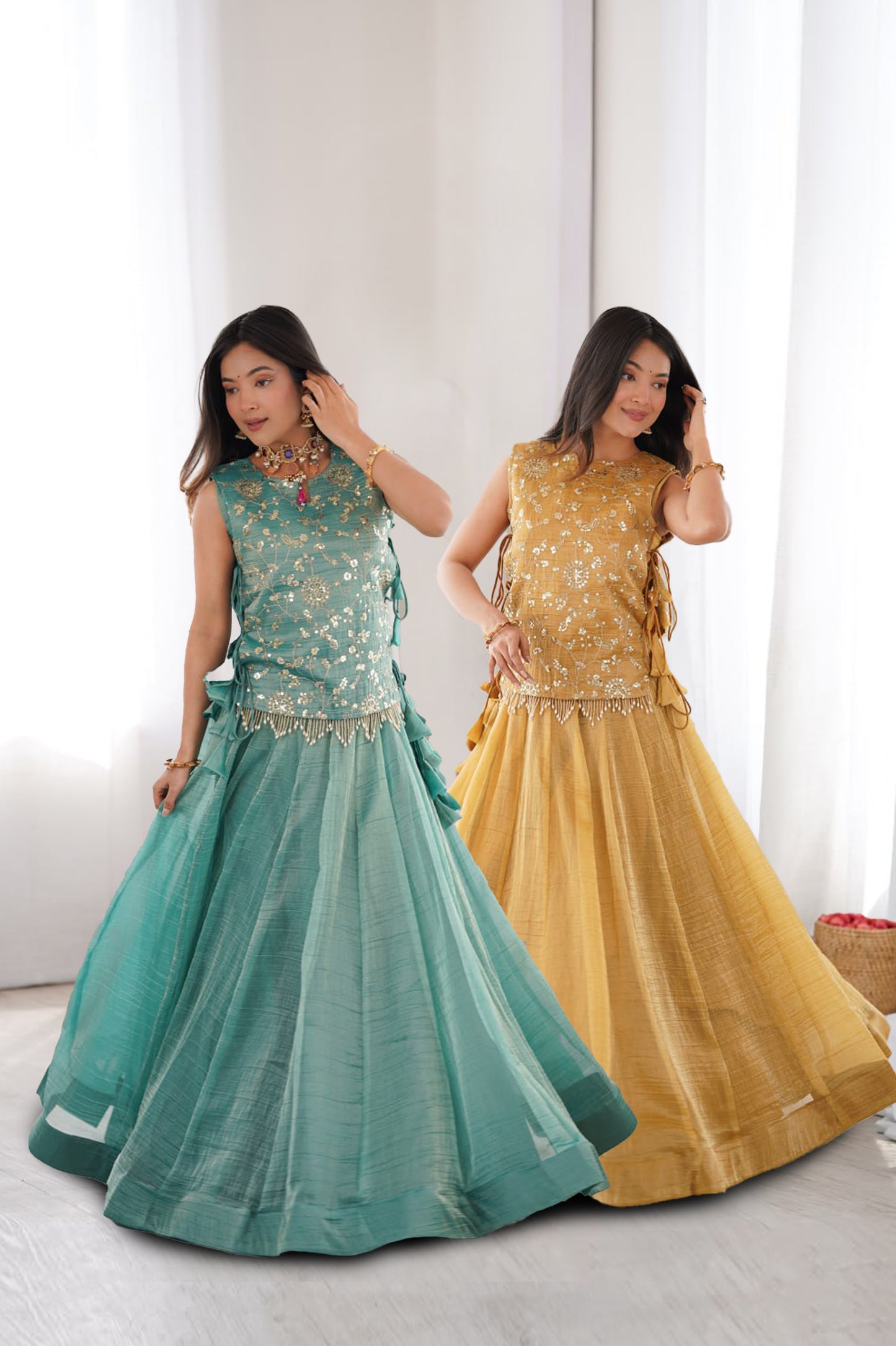 Zari Work Lehenga Koti Set