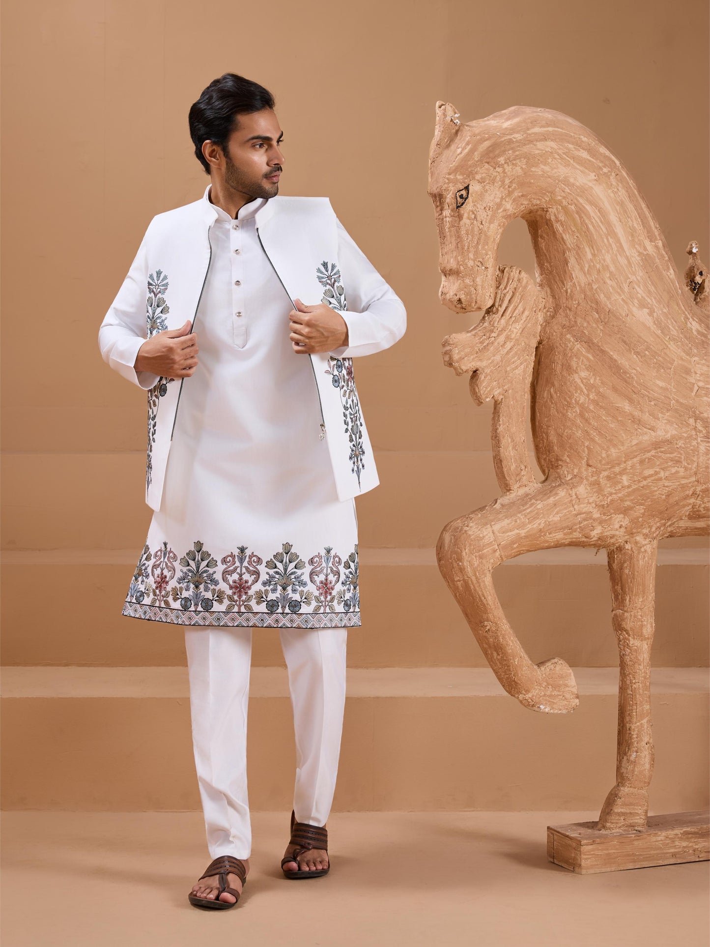 ew Exclusive Festival Mens Wear Koti Kurta with Bottom Collection