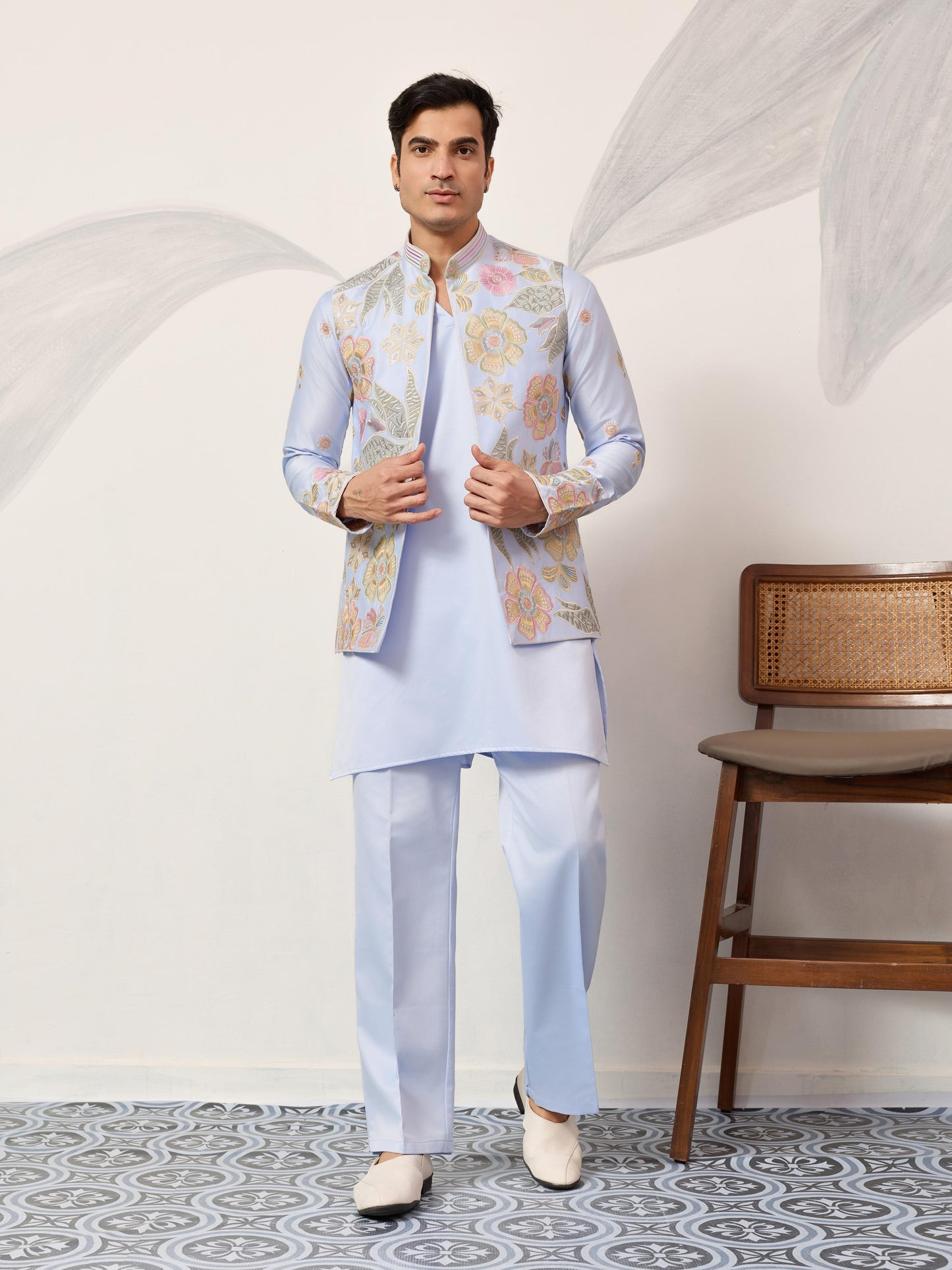 VIRAASAT CARNIVAL - Mens Wear Koti Kurta with Bottom