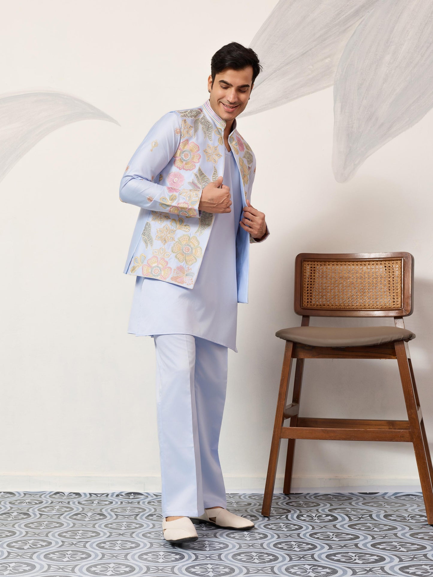 VIRAASAT CARNIVAL - Mens Wear Koti Kurta with Bottom