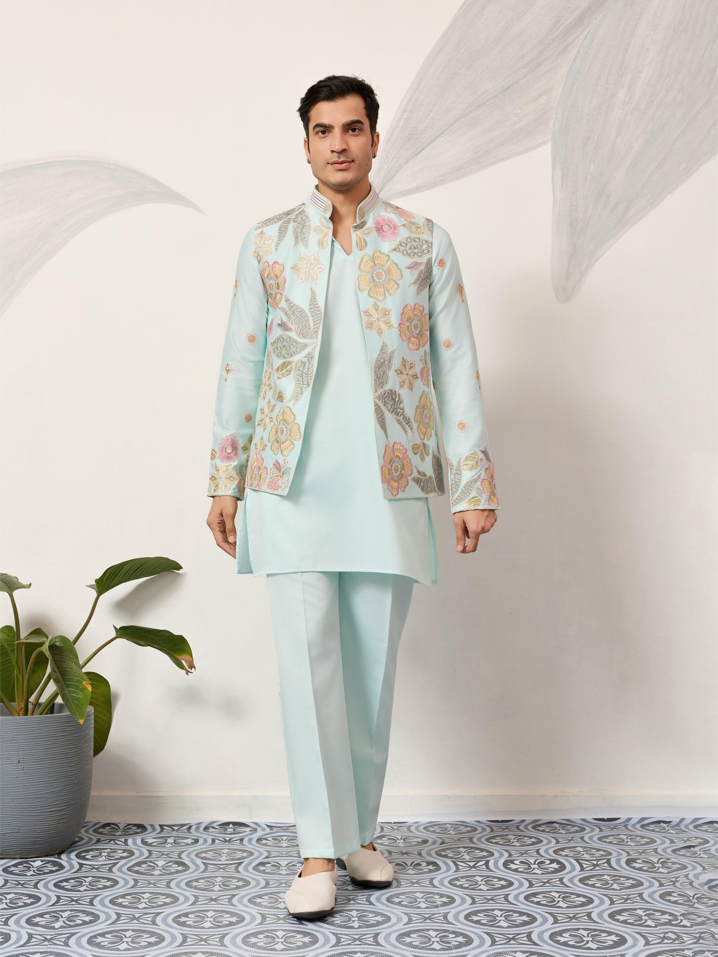 VIRAASAT CARNIVAL - Mens Wear Koti Kurta with Bottom