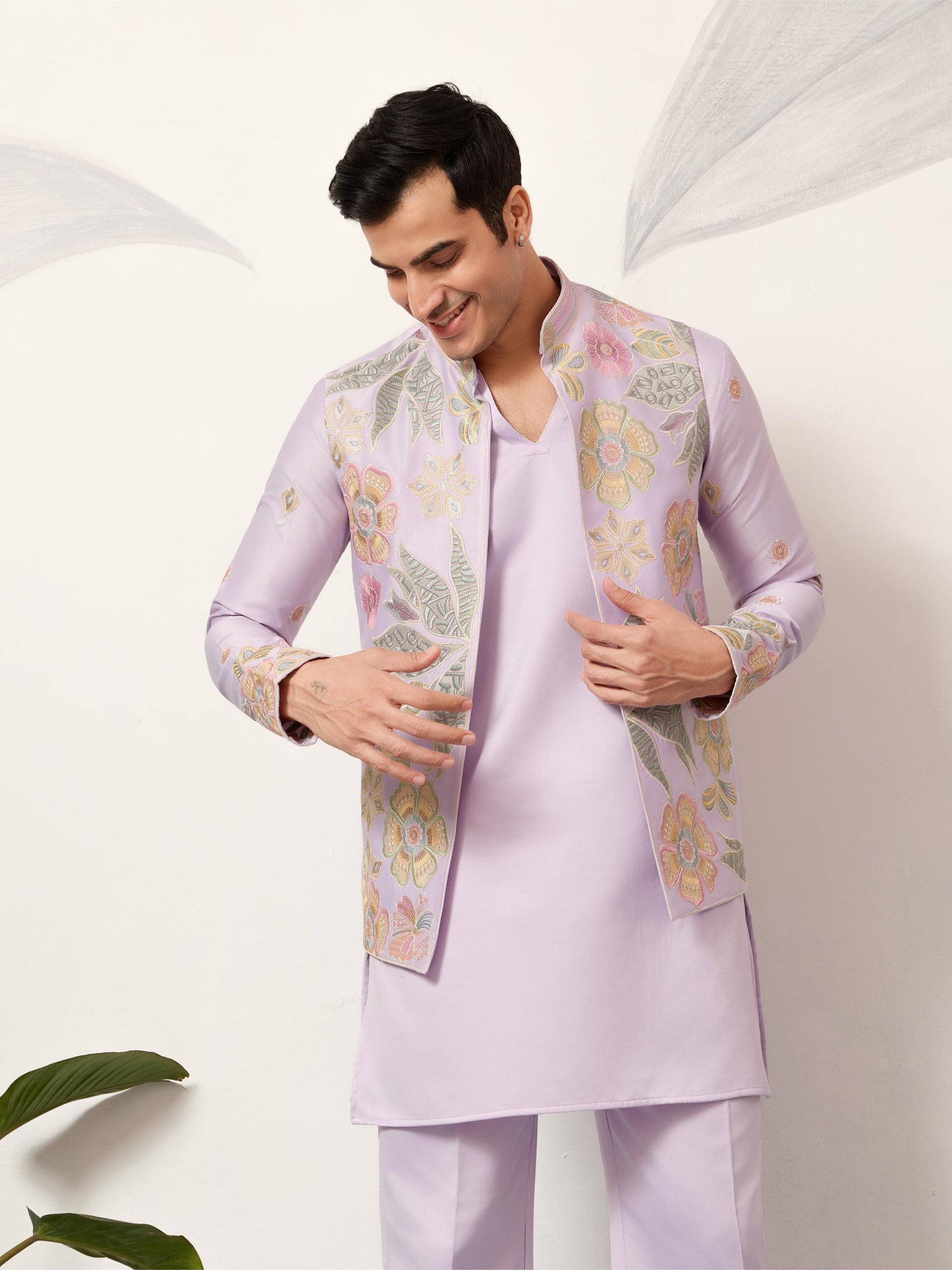 VIRAASAT CARNIVAL - Mens Wear Koti Kurta with Bottom