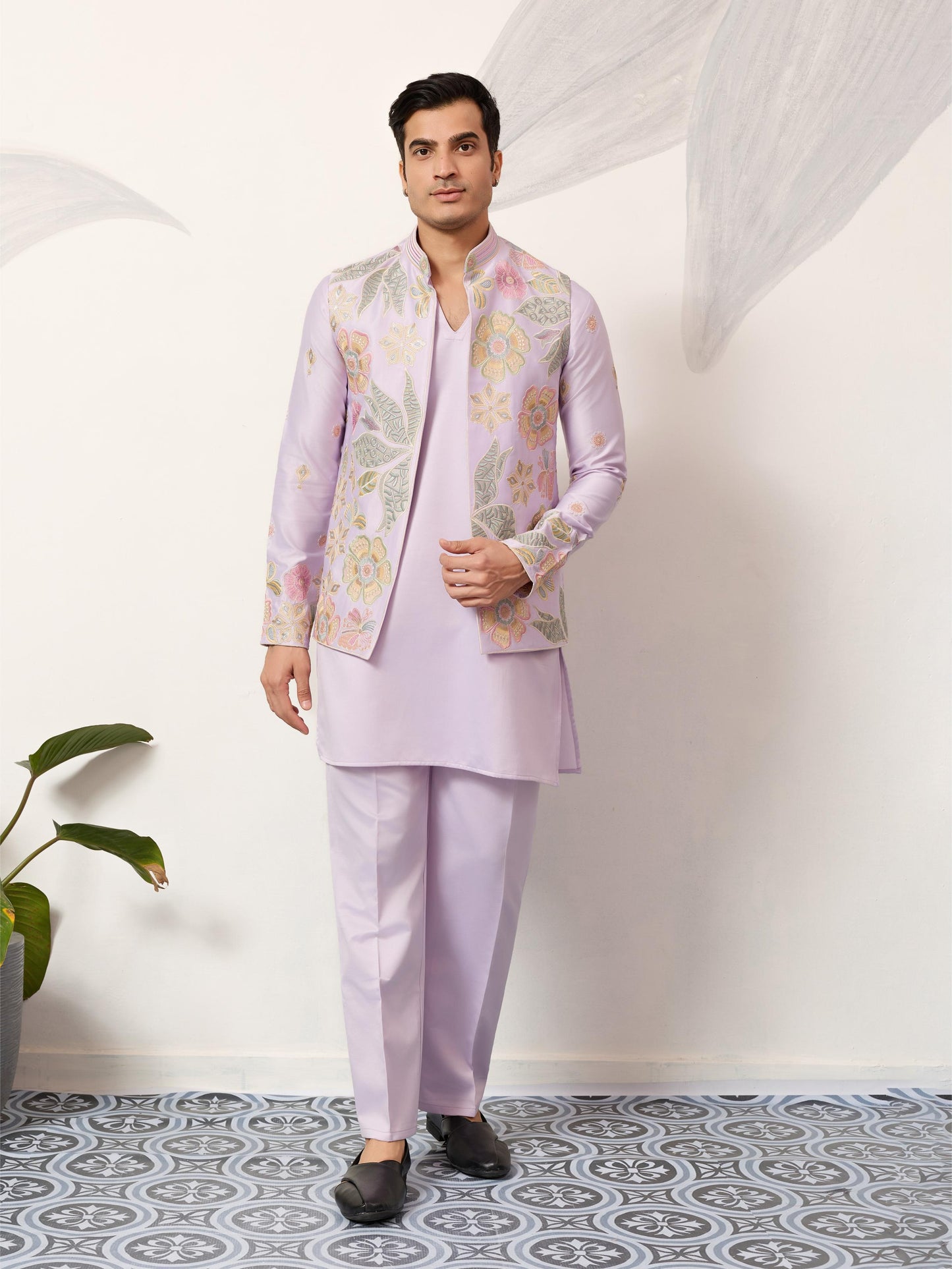 VIRAASAT CARNIVAL - Mens Wear Koti Kurta with Bottom