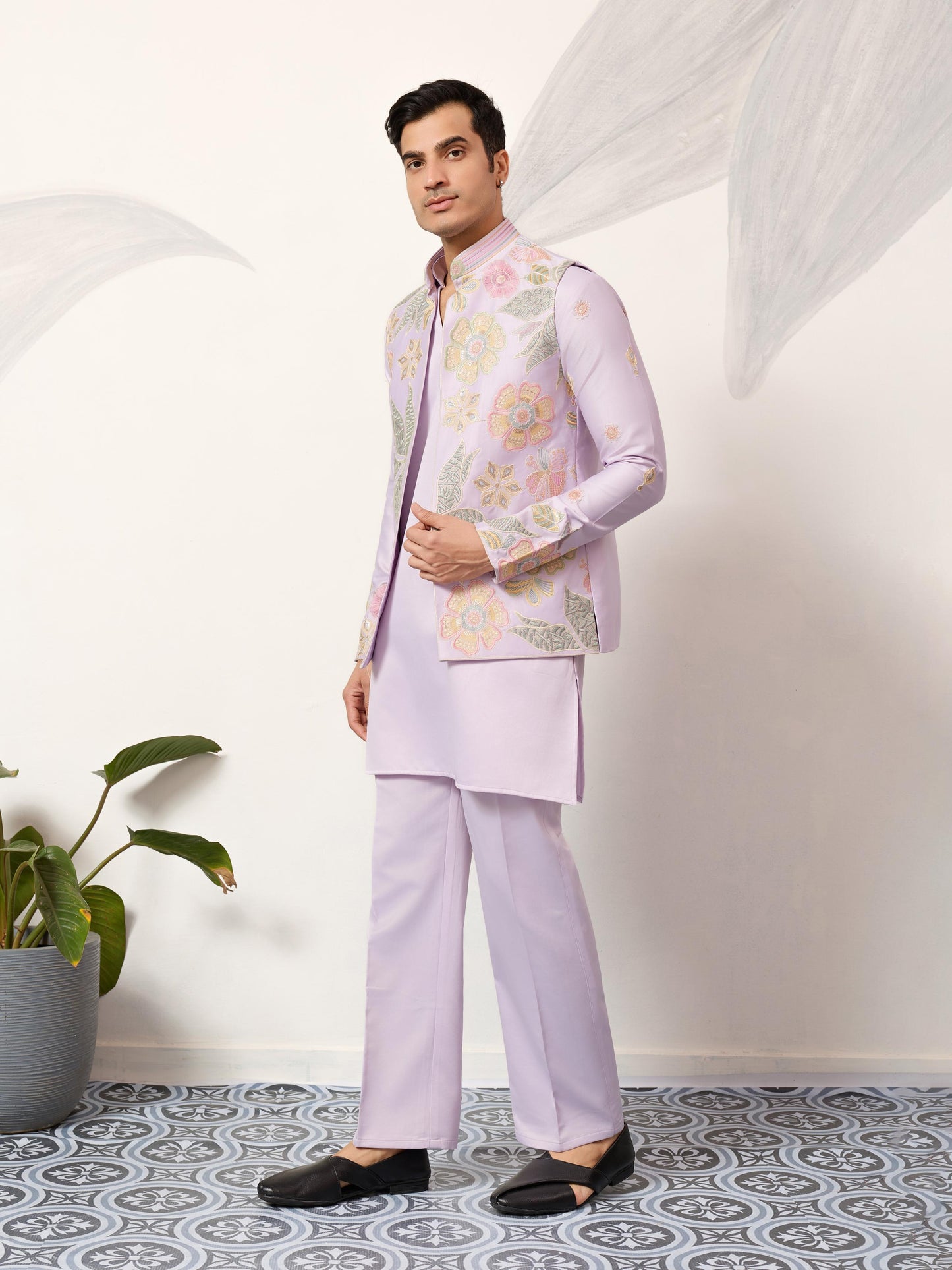 VIRAASAT CARNIVAL - Mens Wear Koti Kurta with Bottom
