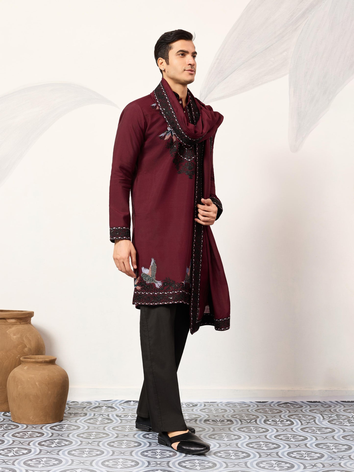 New Exclusive Festival Mens Wear Kurta Pant with Dupatta Collection
