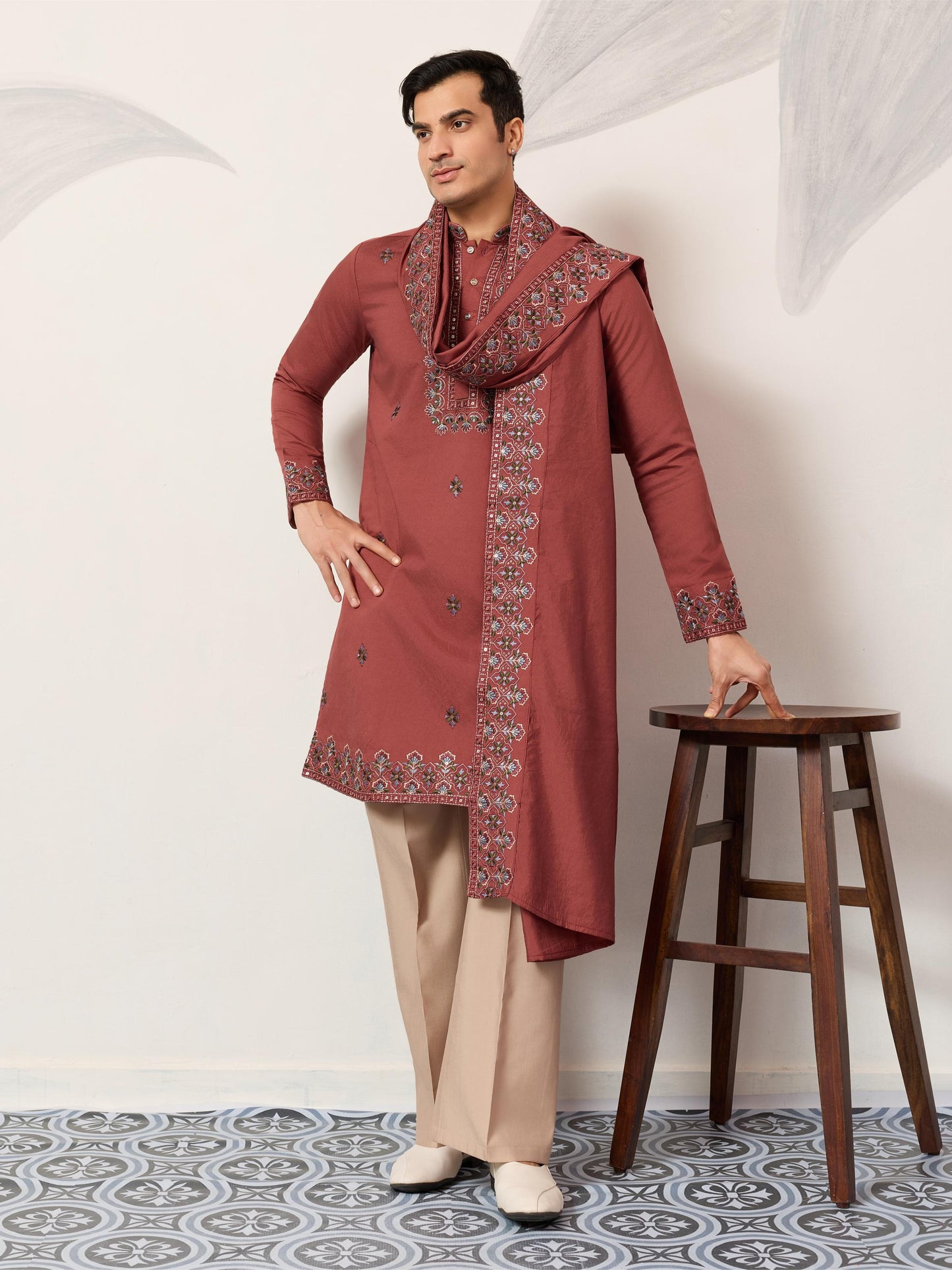 New Exclusive Festival Mens Wear Kurta Pant with Dupatta