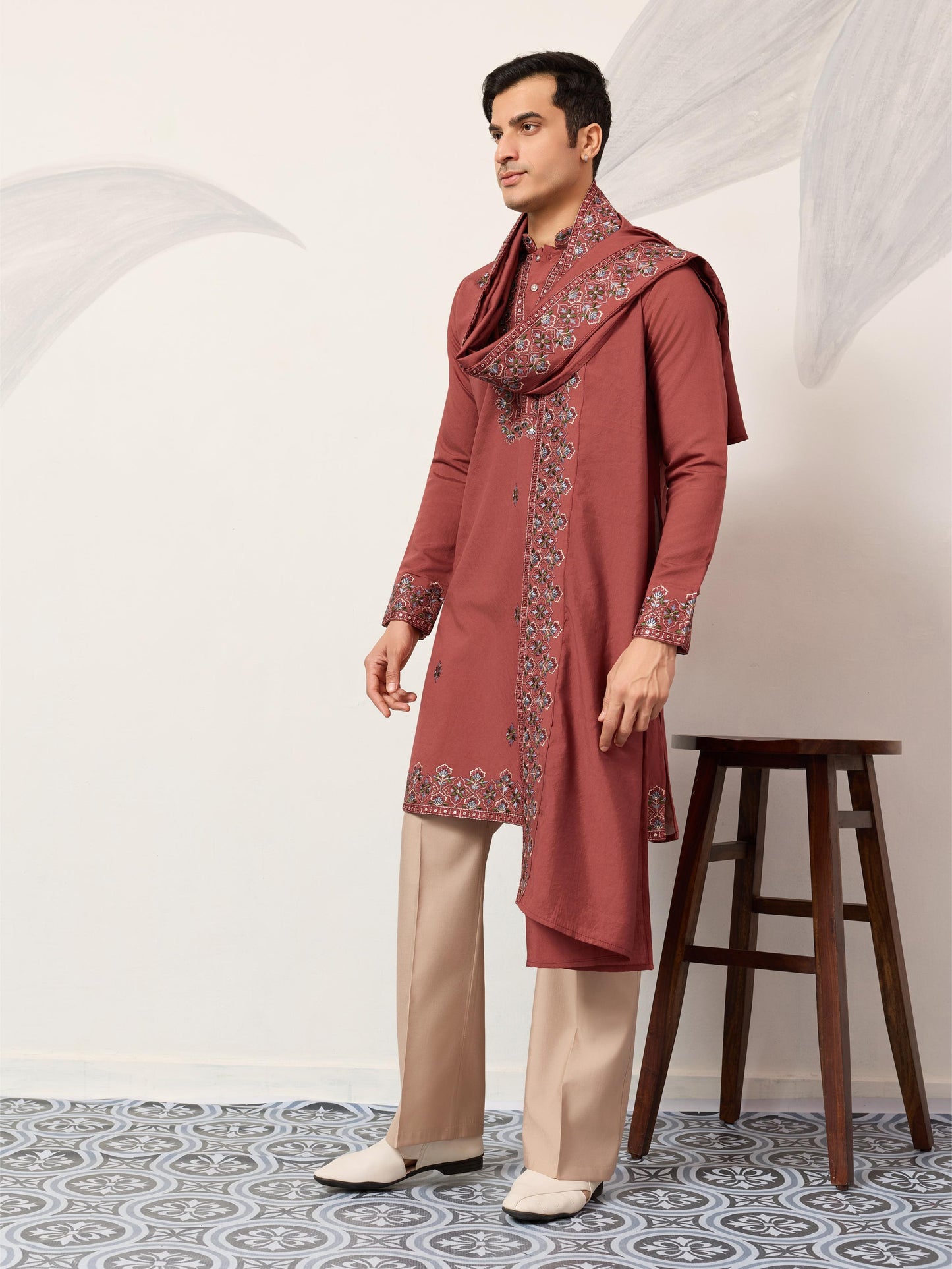 New Exclusive Festival Mens Wear Kurta Pant with Dupatta