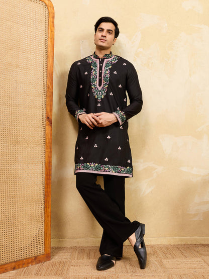 New Exclusive Festival Mens Wear Kurta - Black