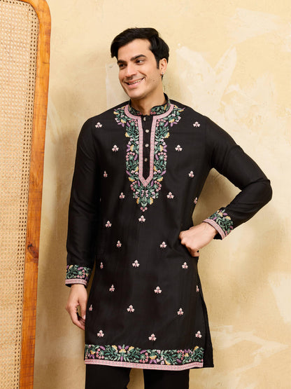 New Exclusive Festival Mens Wear Kurta - Black
