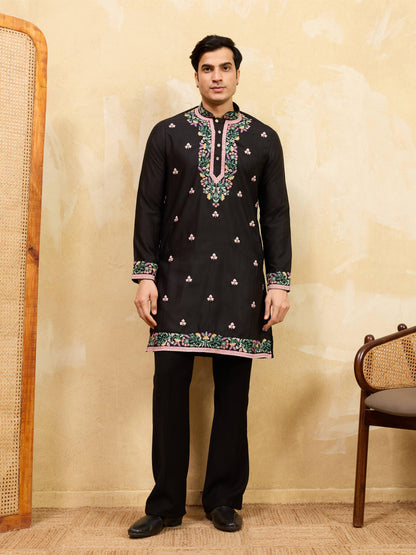 New Exclusive Festival Mens Wear Kurta - Black