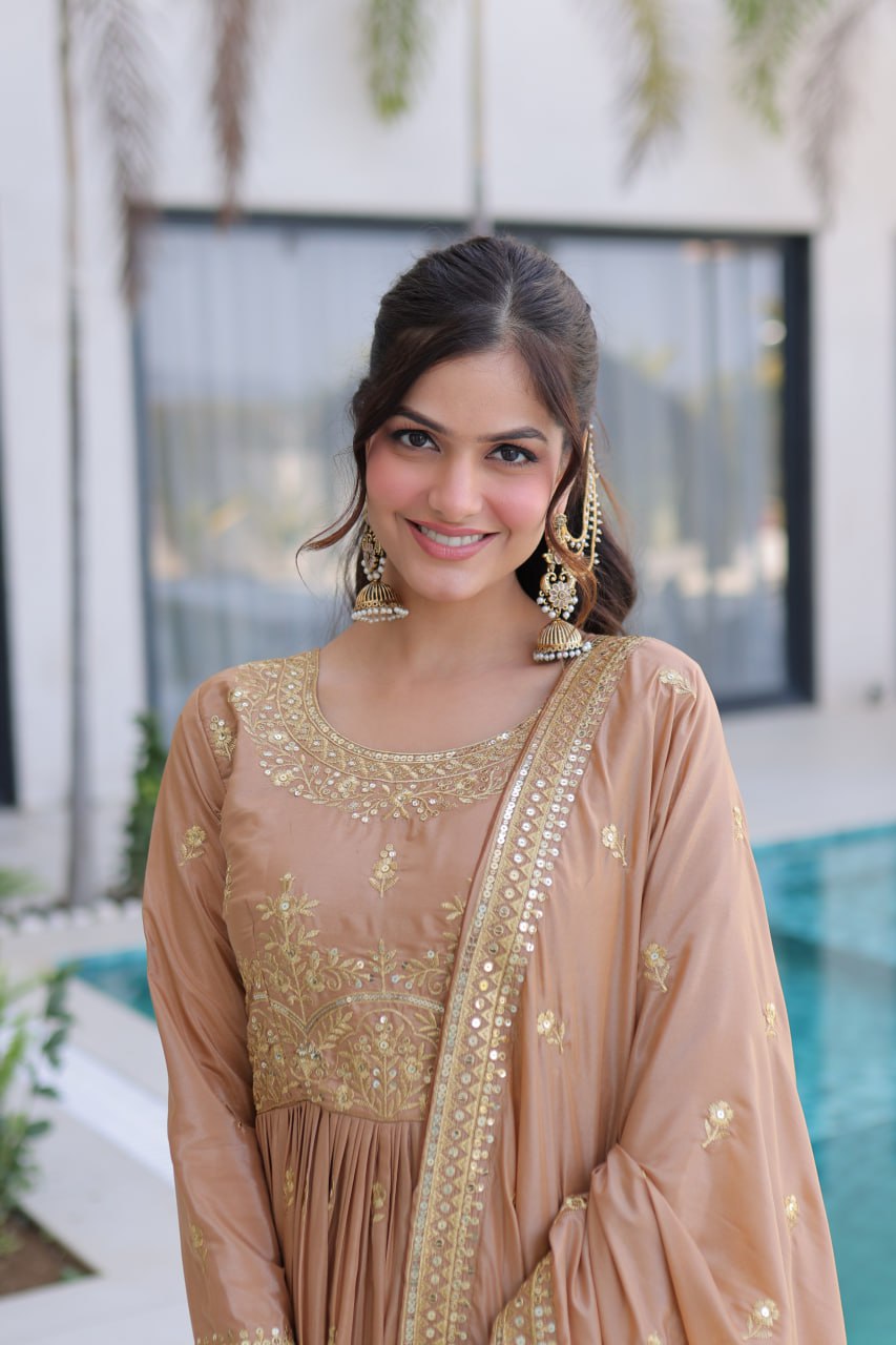 Super Silk Kurti Sharara Set