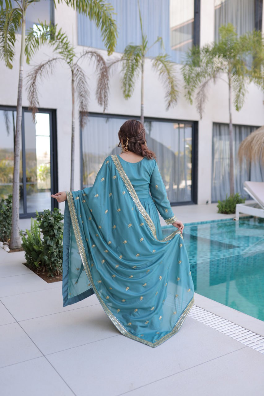 Super Silk Kurti Sharara Set