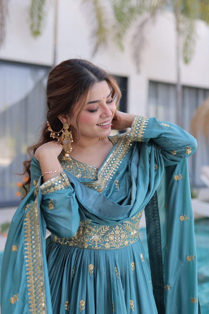 Super Silk Kurti Sharara Set