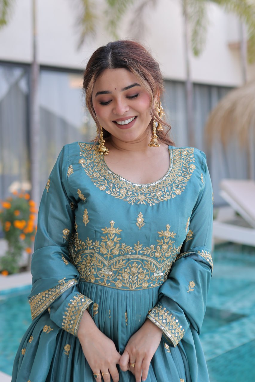 Super Silk Kurti Sharara Set