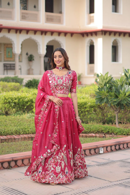Designer Sequins Embroidered Lehenga Choli