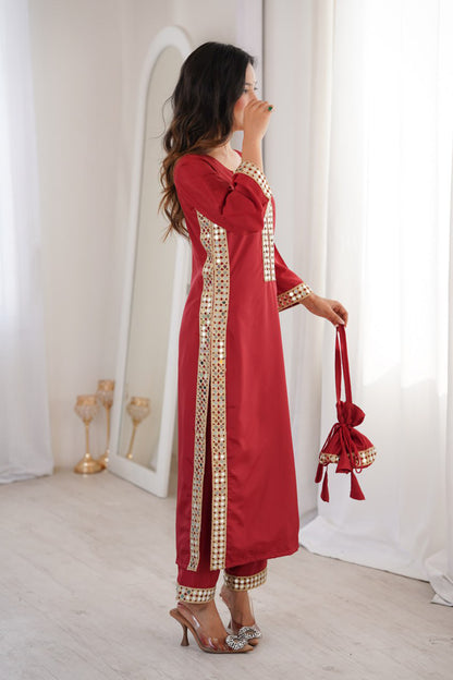 Natural Crepe Kurti Pair