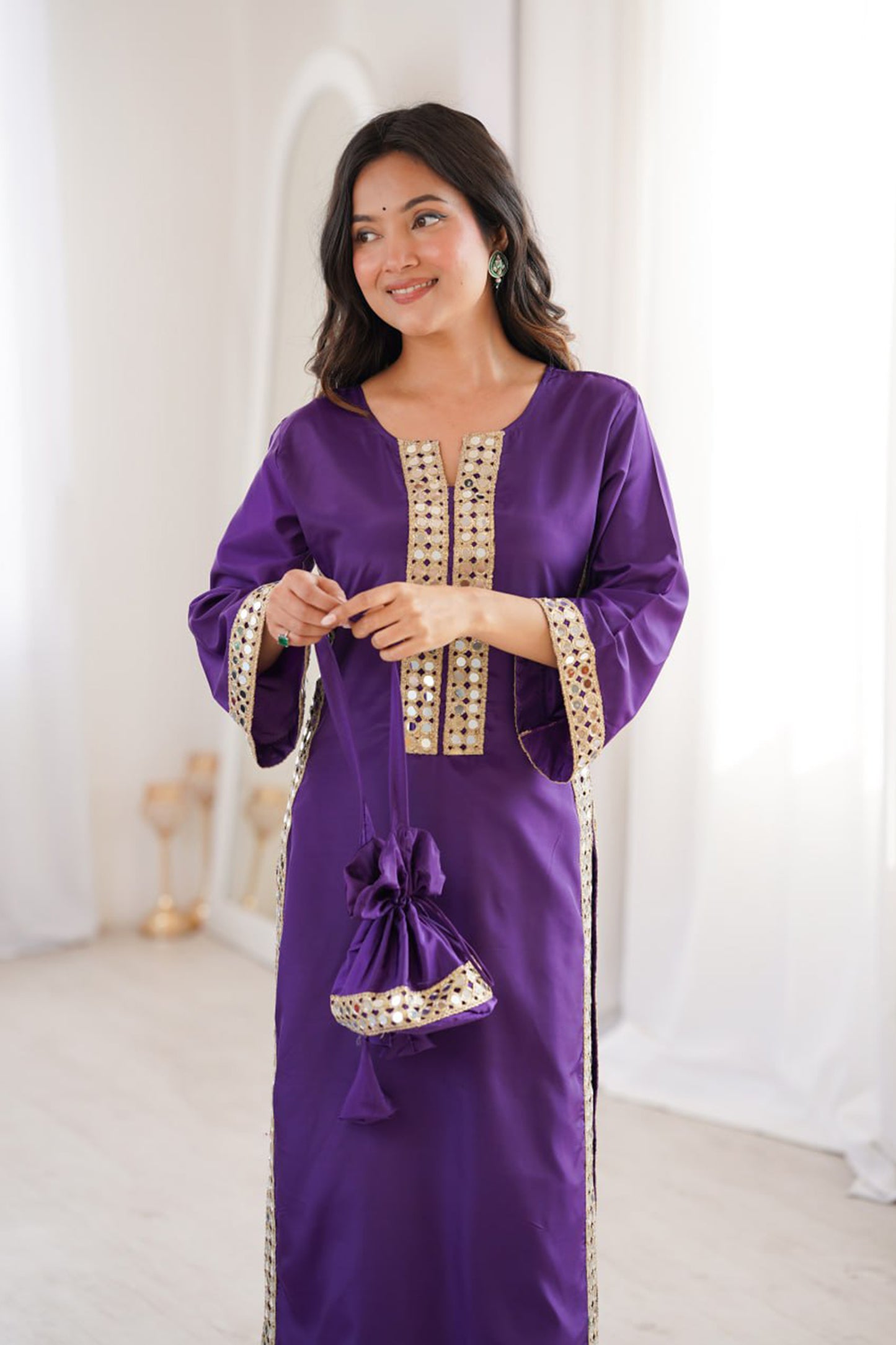 Natural Crepe Kurti Pair