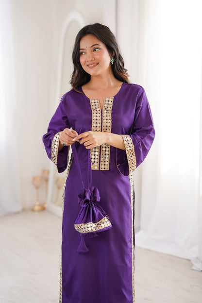 Natural Crepe Kurti Pair