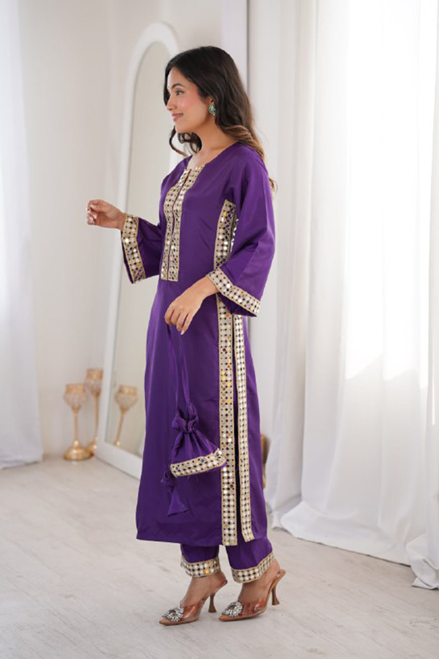 Natural Crepe Kurti Pair