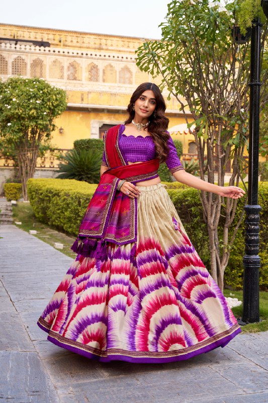 Tasar Silk Lehenga Choli