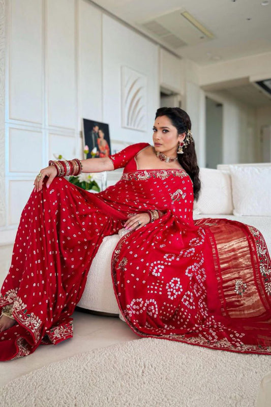 Ek Dani Bandhani  Saree