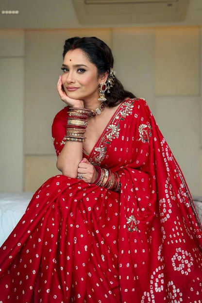 Ek Dani Bandhani  Saree