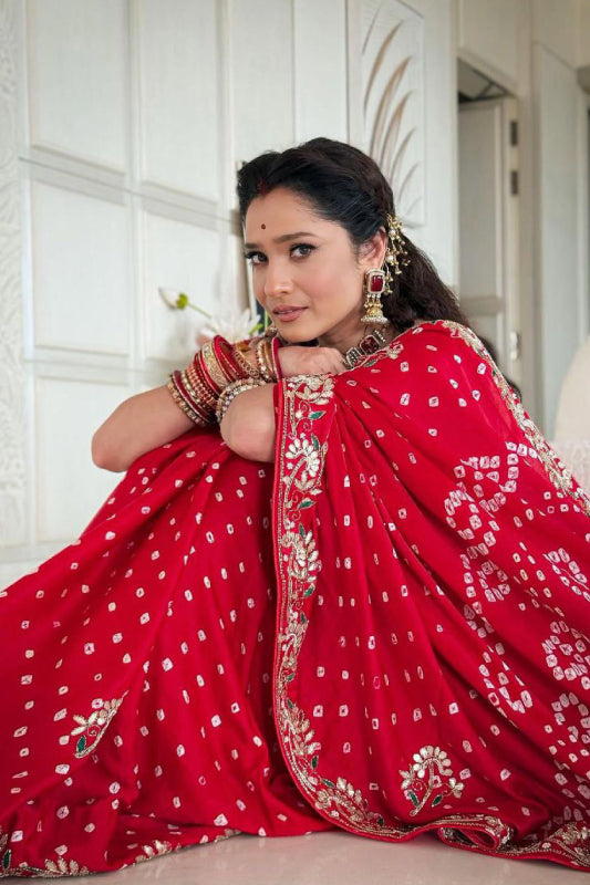 Ek Dani Bandhani  Saree